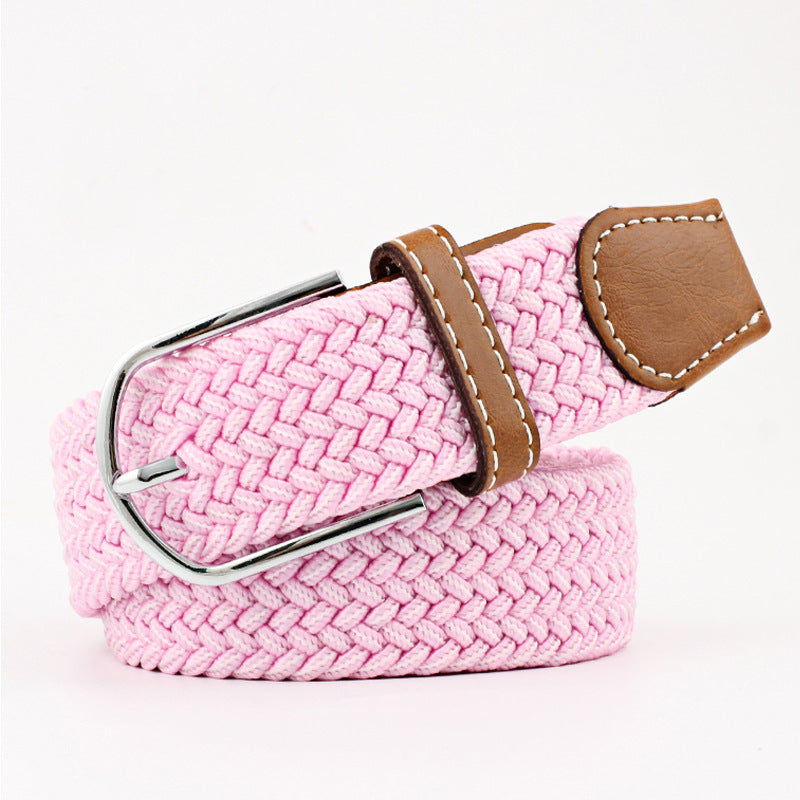 Canvas stretch woven belt
