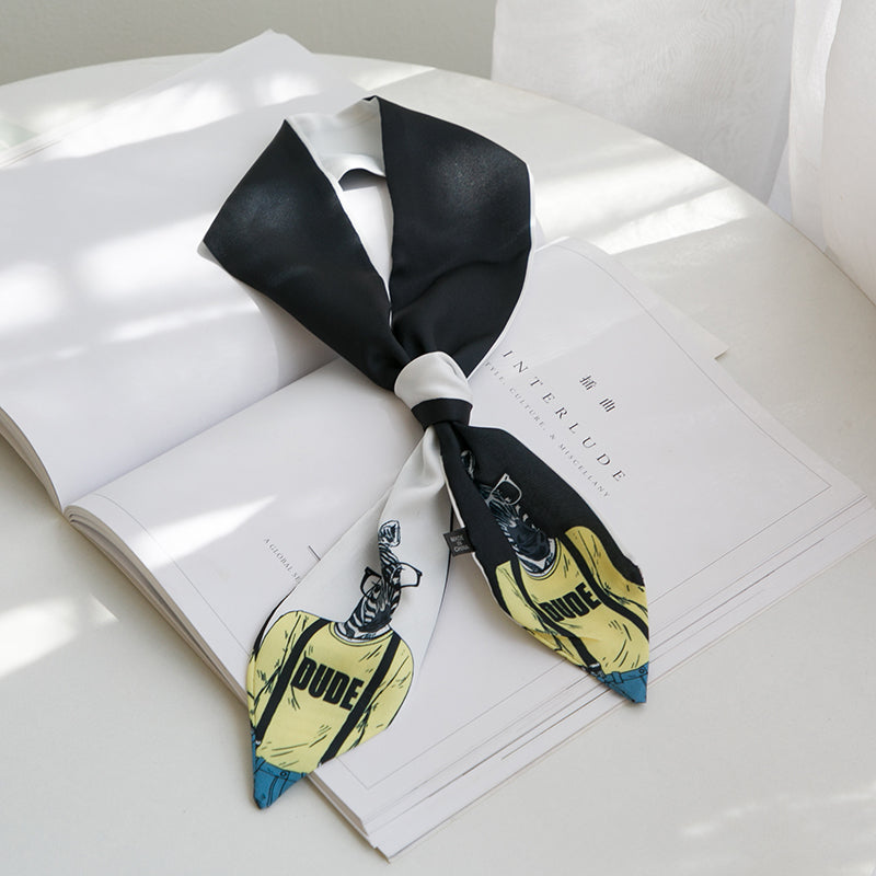 New Style Decoration Mr. Animal Small Skinny Scarf Neck Tie