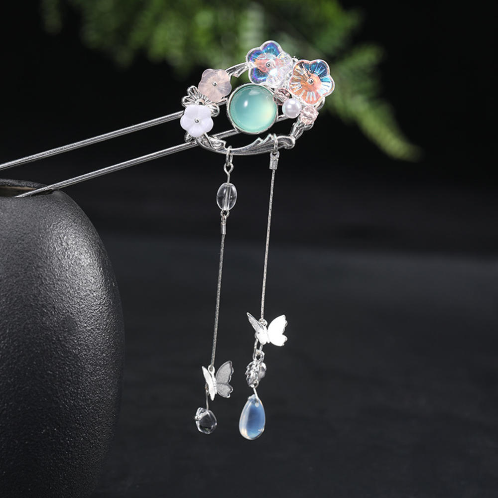 Chinese style children's design hairpin step and tassel hairpin