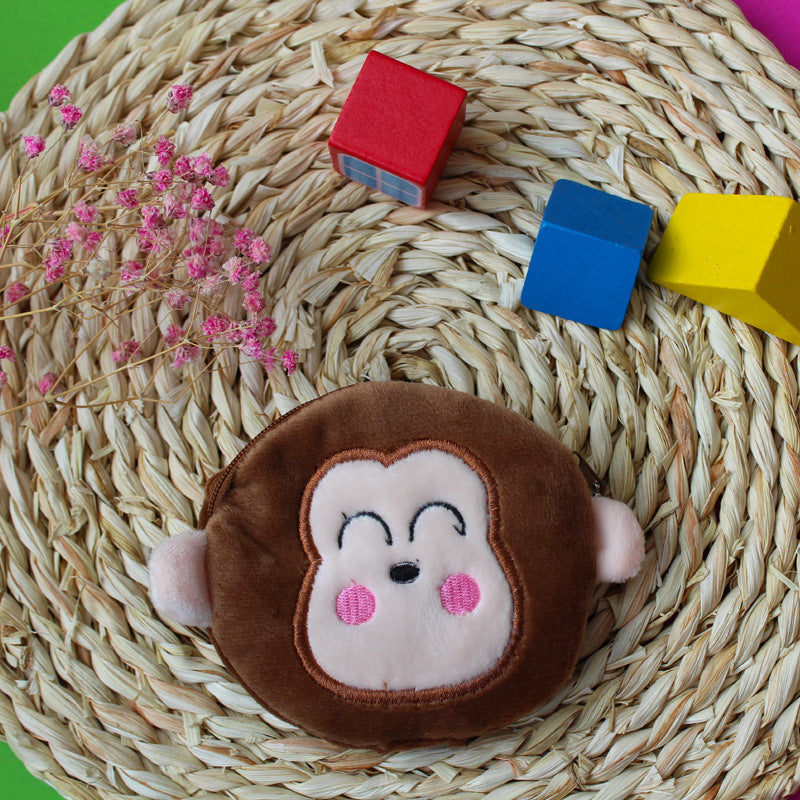 Cartoon Coin Wallet Creative Children Portable Circle