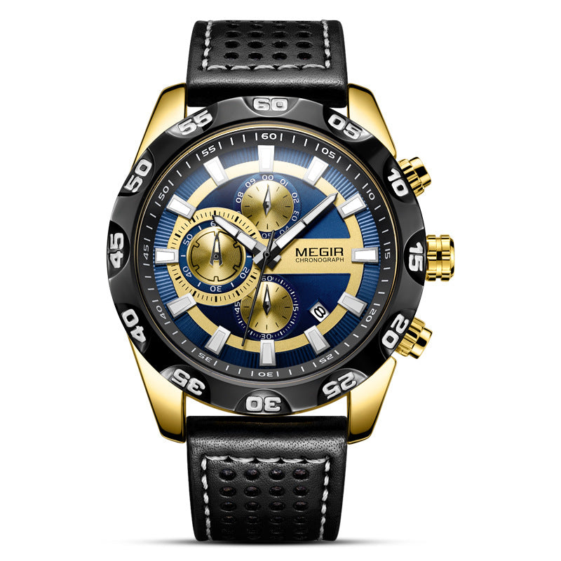 Multifunctional men's sports quartz watch