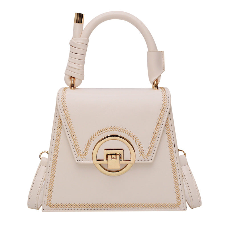 Lock crossbody small square bag