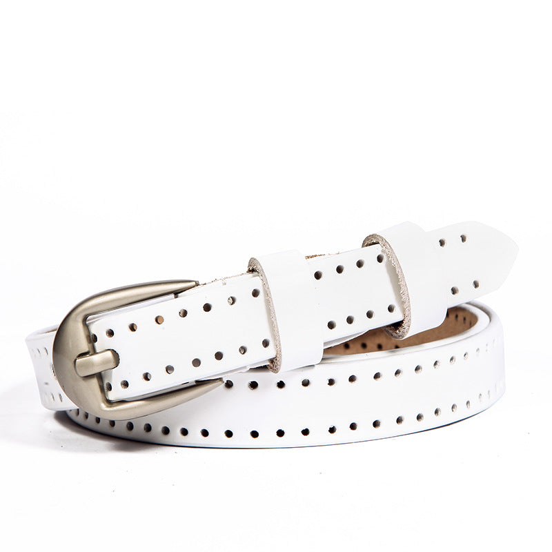 Women's leather belt