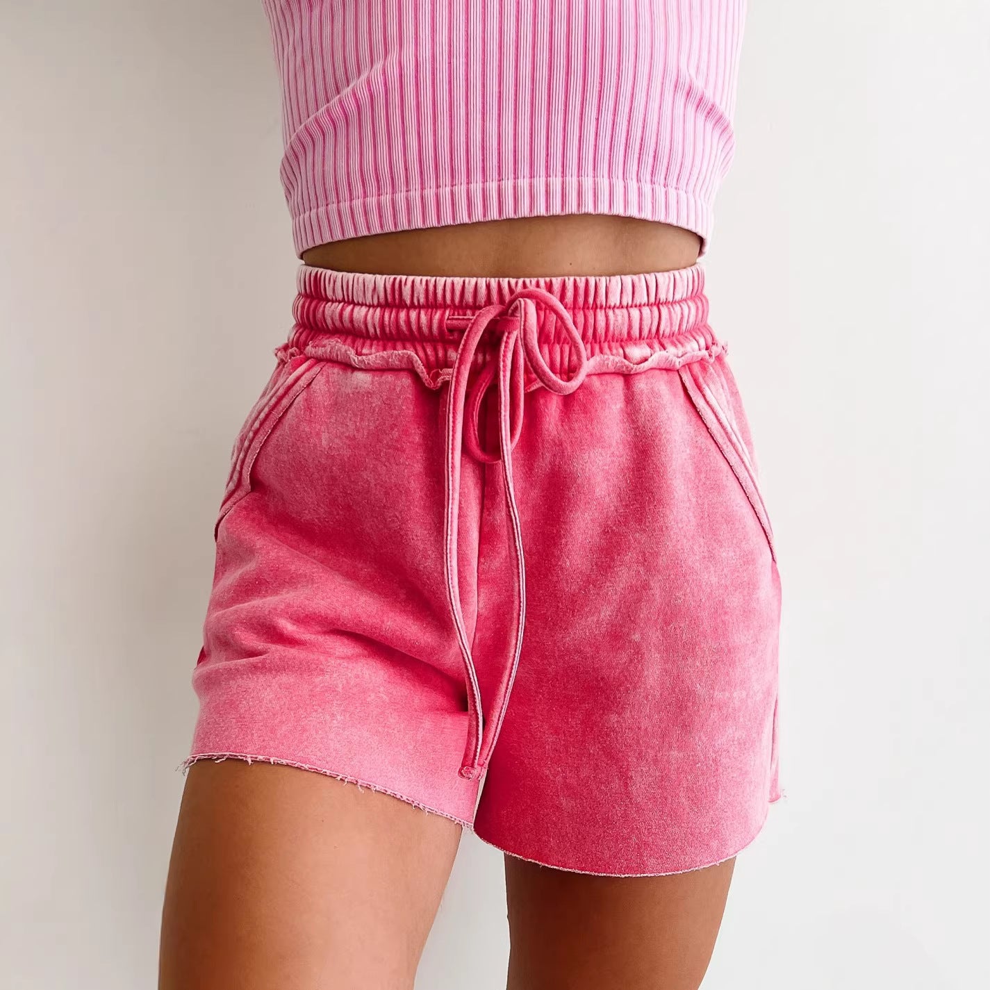 New Womens Summer Versatile High-waisted Shorts