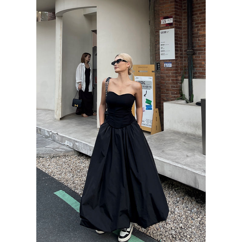 High Elastic Waist Casual Loose Temperament A- Line Skirt