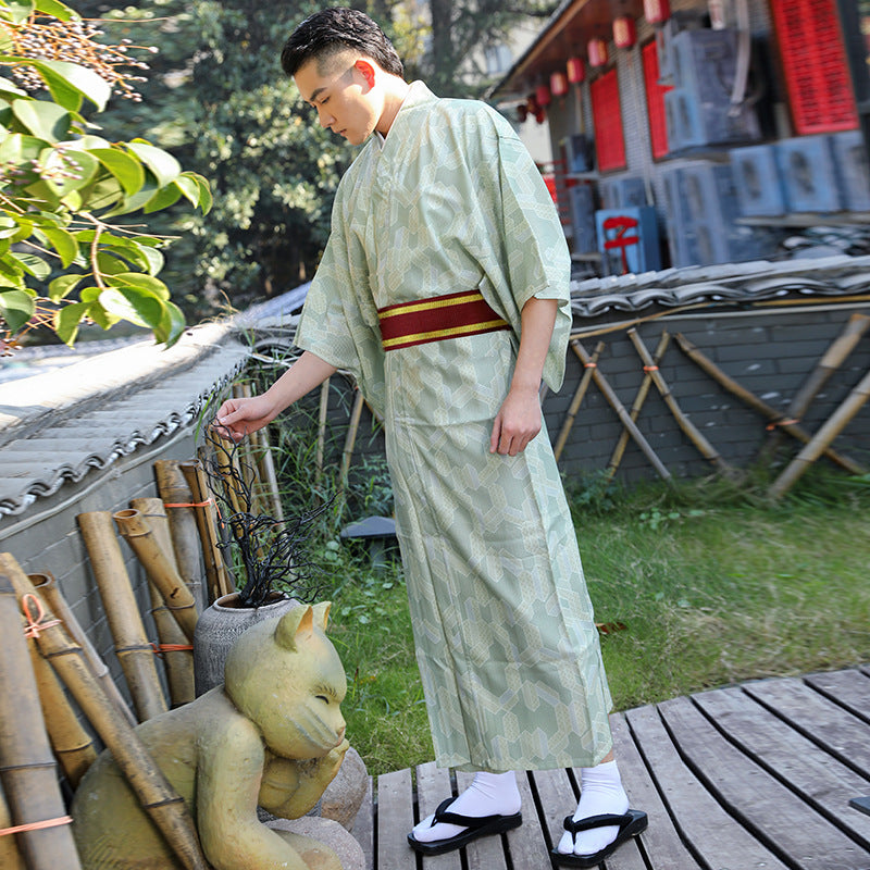 Japanese Kimono Men's Traditional Formal Wear Summer