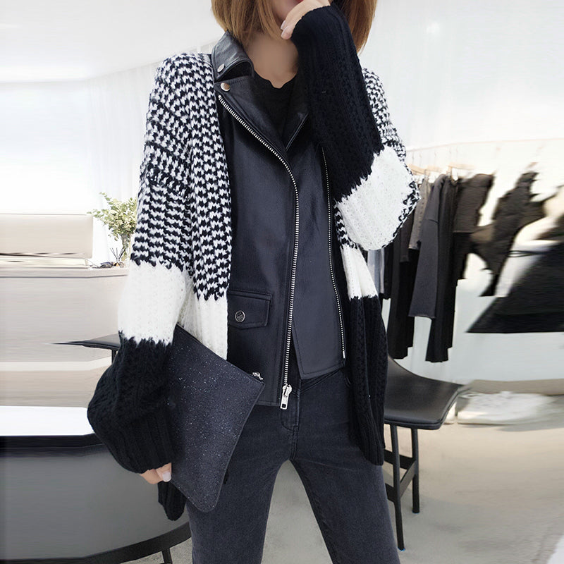 Autumn Women's Loose Casual Stitching Coat