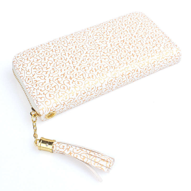 Printed Totem Tassel Wallet