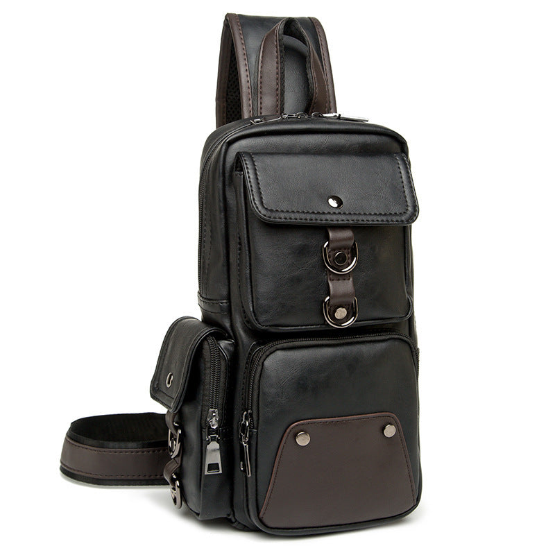 New men's fashion bag small chest bag Korean casual male Crossbody Bag Purse and outdoor