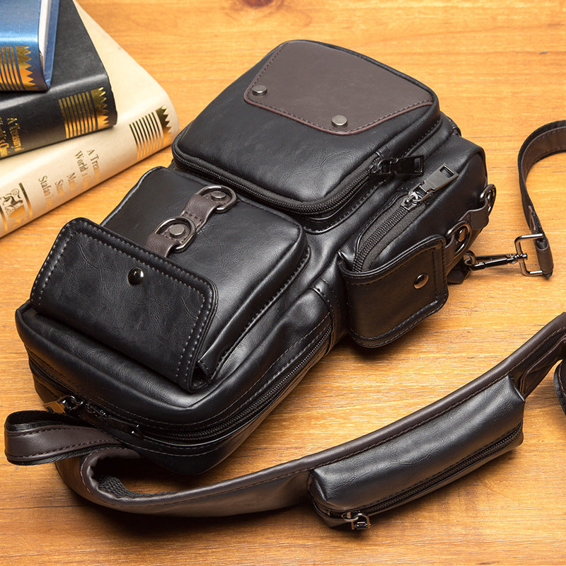 New men's fashion bag small chest bag Korean casual male Crossbody Bag Purse and outdoor