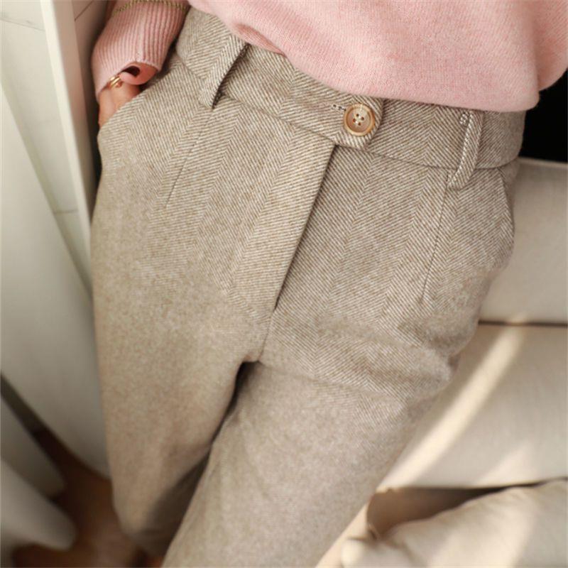 Women's High Waist Slimming And Straight Casual Trousers
