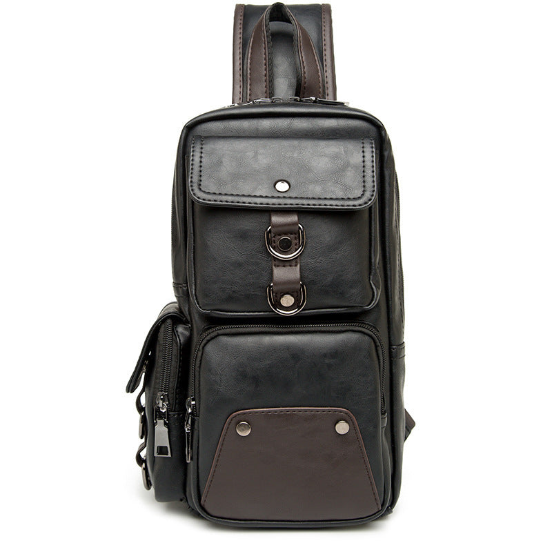 New men's fashion bag small chest bag Korean casual male Crossbody Bag Purse and outdoor