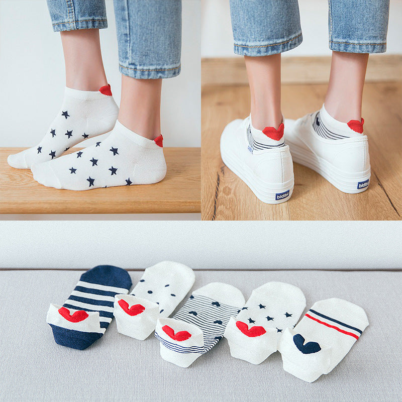 Cartoon Feather Yarn Women's Socks