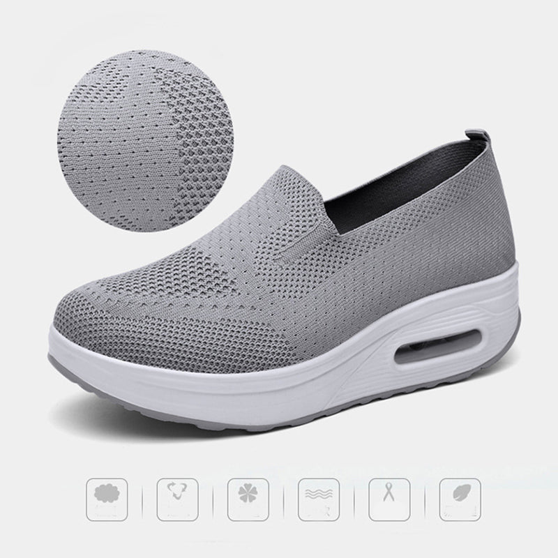 Mesh Air Cushion Gåsko til Damer Med Tykke Såler
