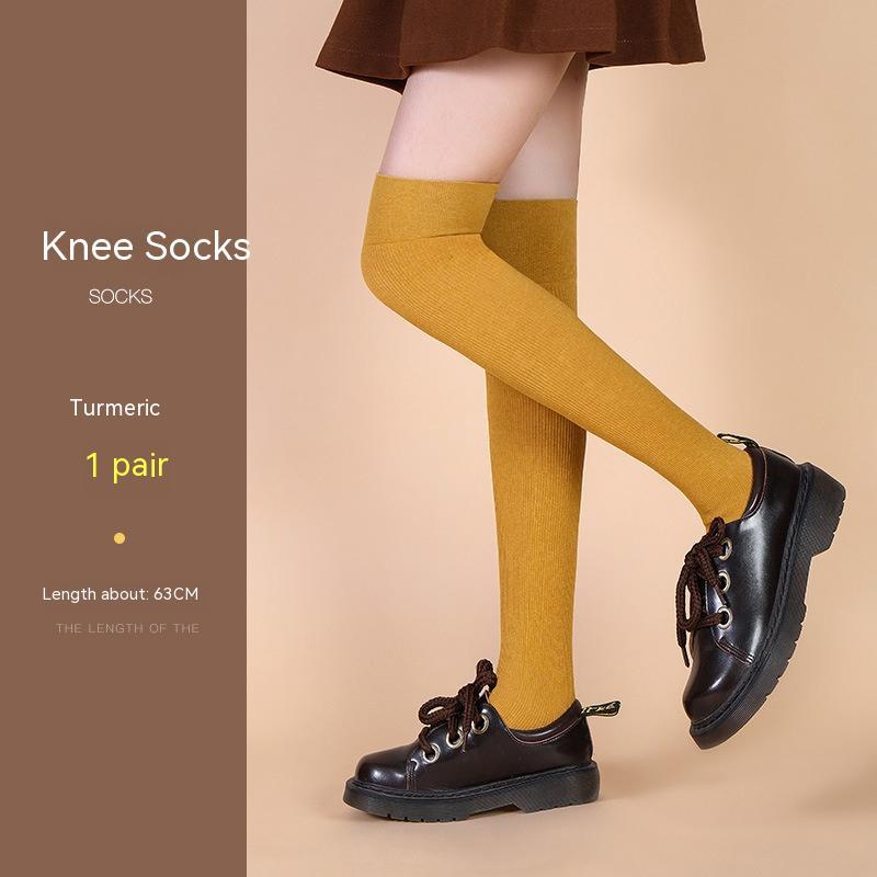 Women's Fashion Simple Overknee Long Boot Socks