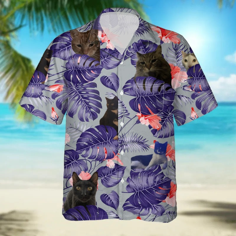 Digital Print Hawaiian Men's Casual Shirt