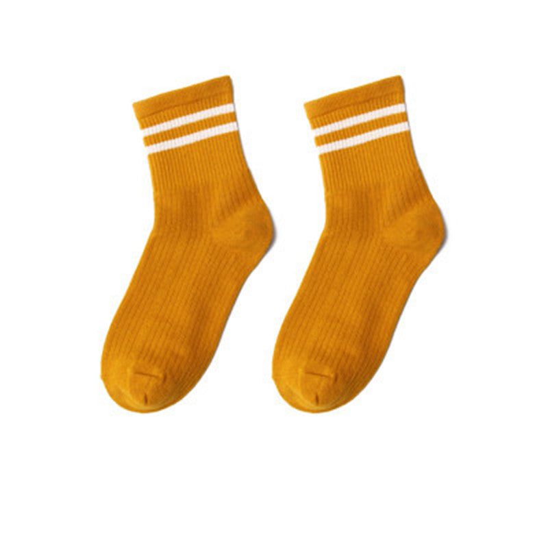 Student Socks All-Match Rainbow Breathable Stockings