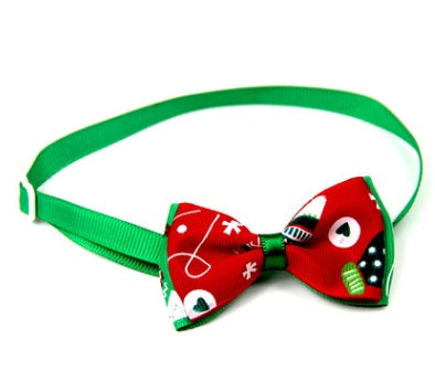 1 Pieces Cute Christmas Pet Supplies Handmade Ribbon Dog Bow Ties 8 Colors Cat Neck Tie Dog Accessories
