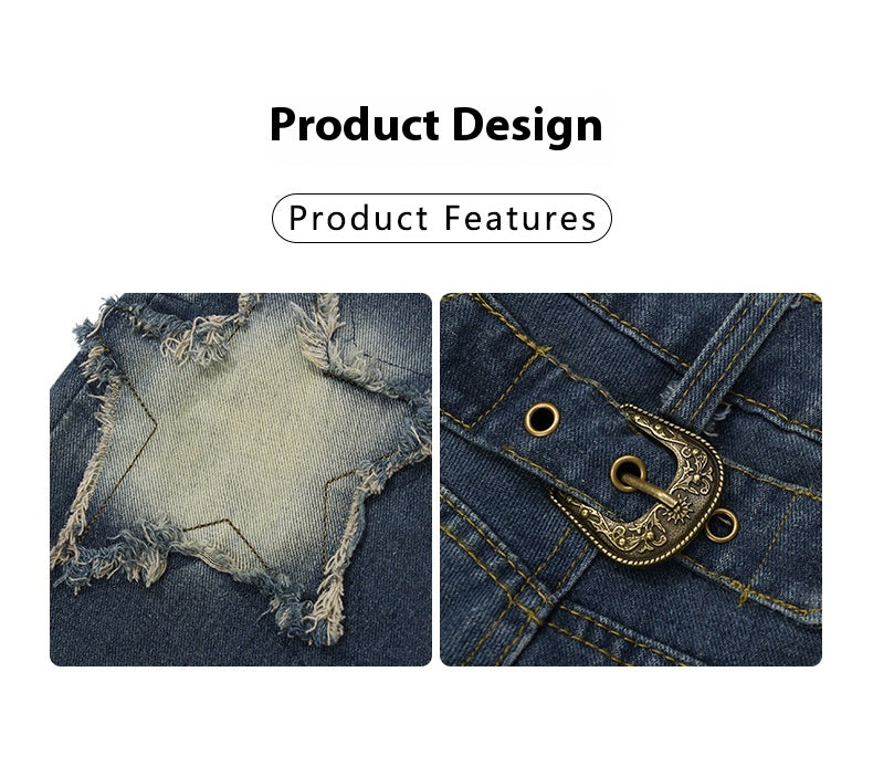 XINGX Raw Hem Wide Legs Jeans
