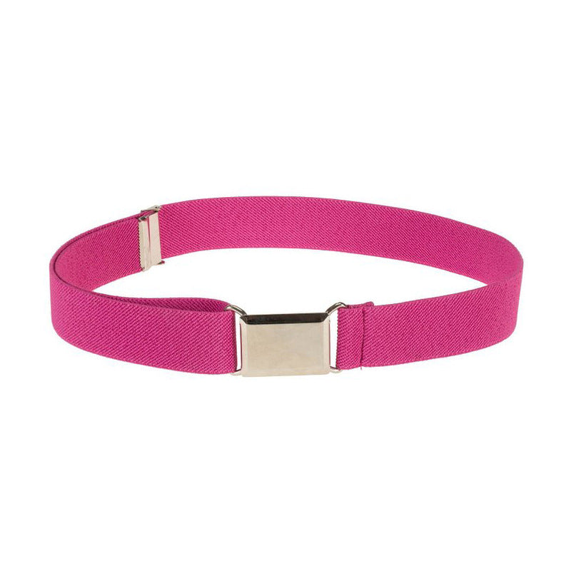 Children's Men's And Women's Elastic Band Monochrome Pants Belt