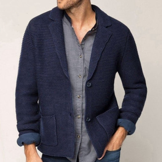 Men's Autumn And Winter Knitted Small Suit