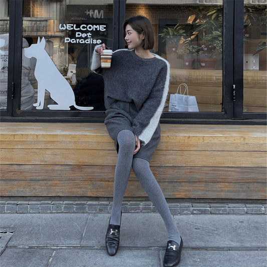 Outerwear High-Waisted Wool Cropped Trousers