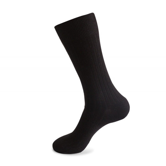 Men's Striped Combed Cotton Double Needle Plus Size Stockings