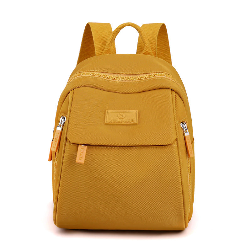 Anti-splash Nylon Cloth Bag Backpack Student Schoolbag Ladies