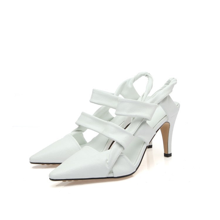 Baotou Sandals Stiletto Pointed Toe Fairy Wind Kelp Shoes