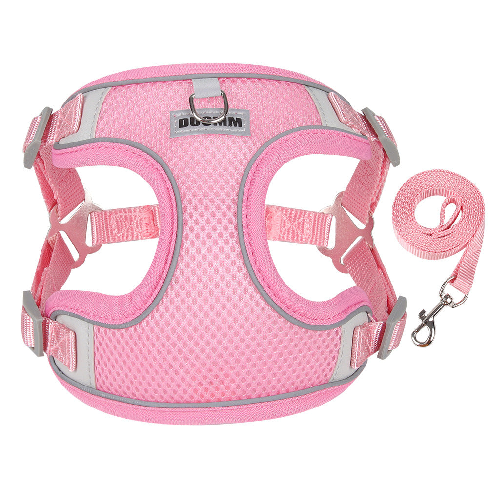 Dog Leash Teddy Breathable Pet Chest Strap