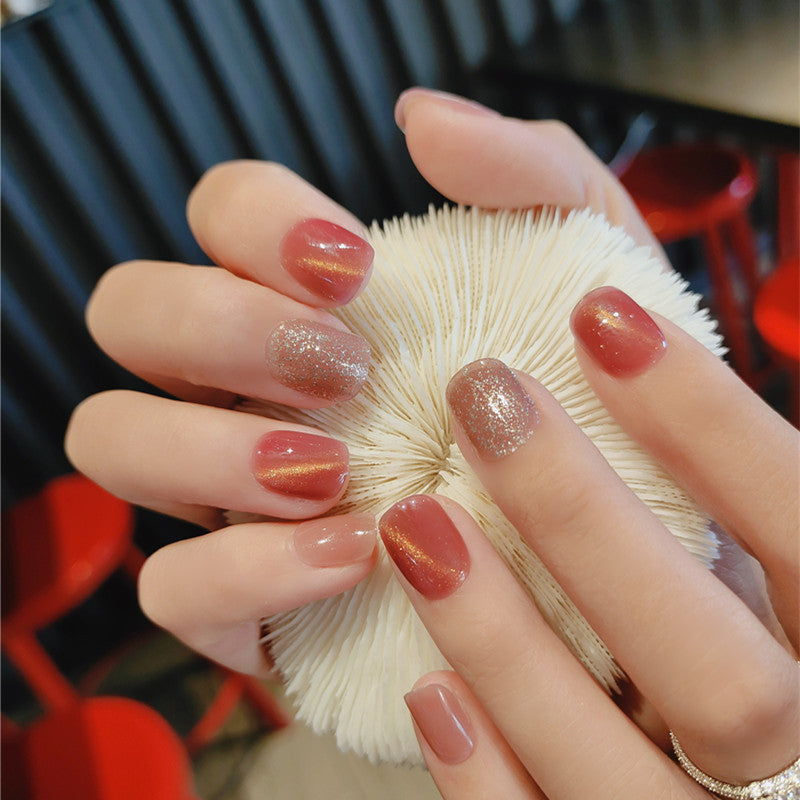 Fashion Net Red Cat Eye Jump Color Nail Art
