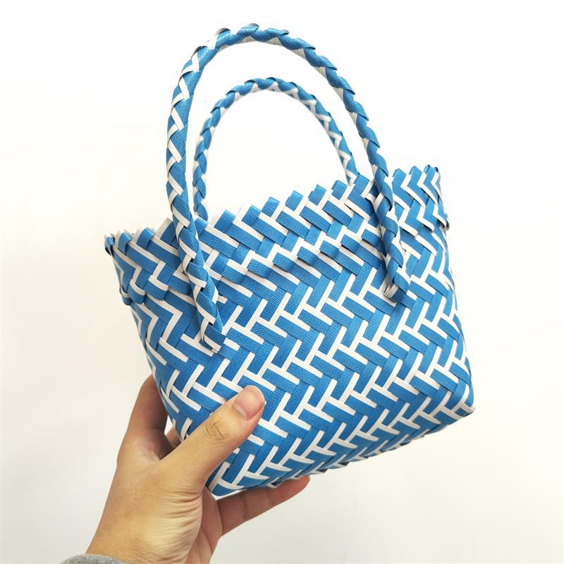Women's Fashion Diagonal Basket Woven Bag