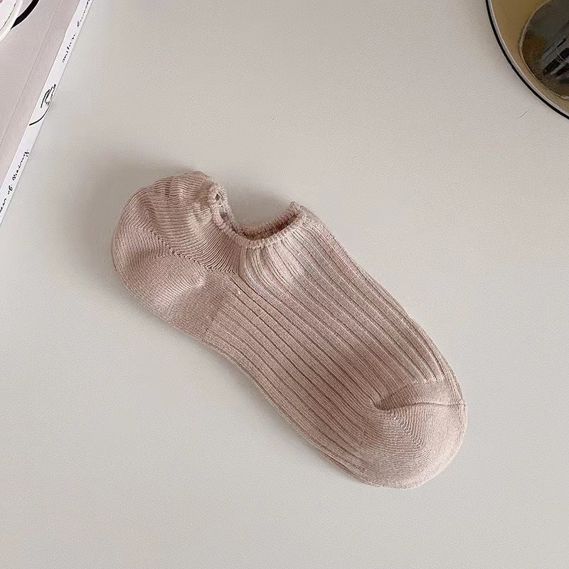 Summer Thin Women's Shallow Invisible Socks With Silicone Anti-slip Boat Socks