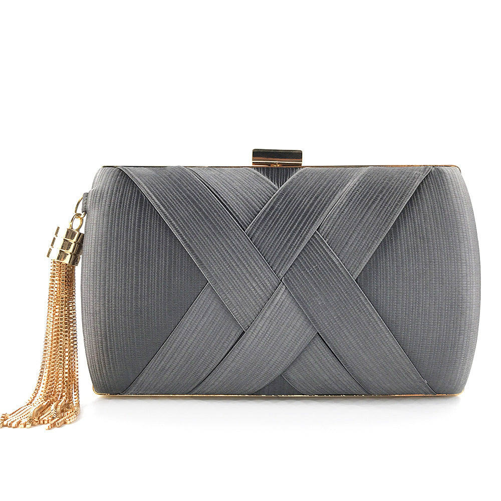 Aftenselskab Satin Mode Kvast Clutch