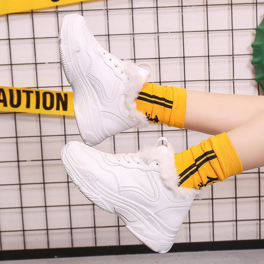 velvet sneakers