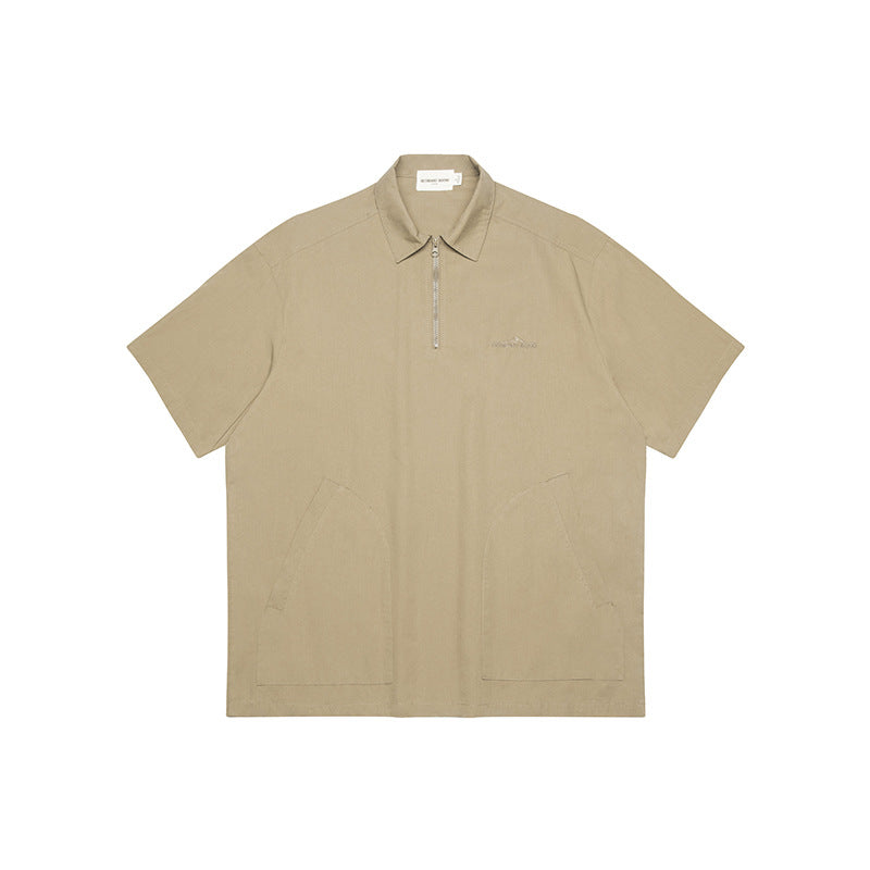 Polo Short Sleeve Summer American Style Loose All-matching