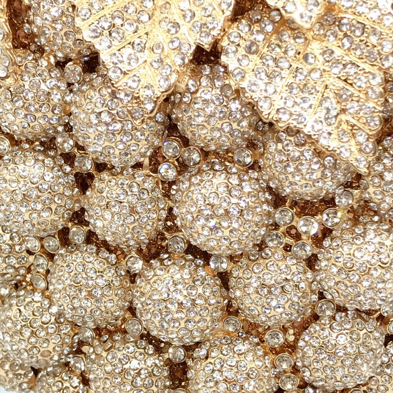 Grape Studded Diamond Dinner Bag Full Of Diamonds
