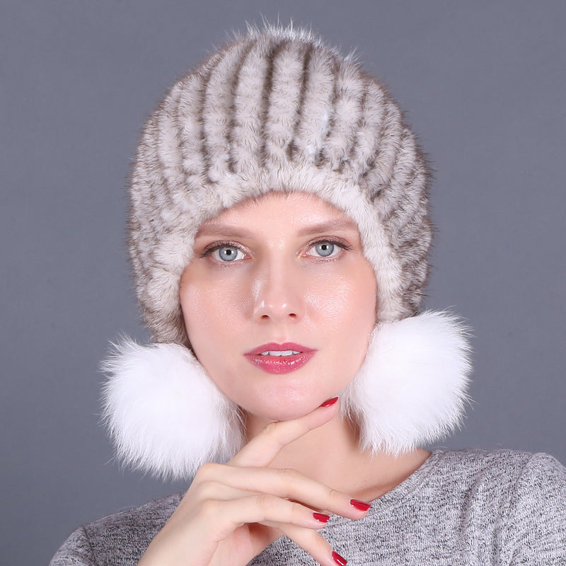 Women's Fashion Simple Warm Fur Hat