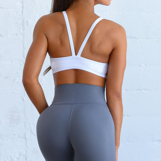 European And American New Loophole Sports Bra Women's Beautiful Back