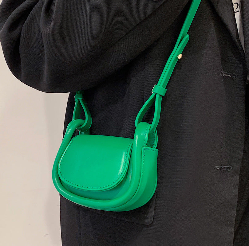 Women's New Textured One Shoulder Messenger Bag