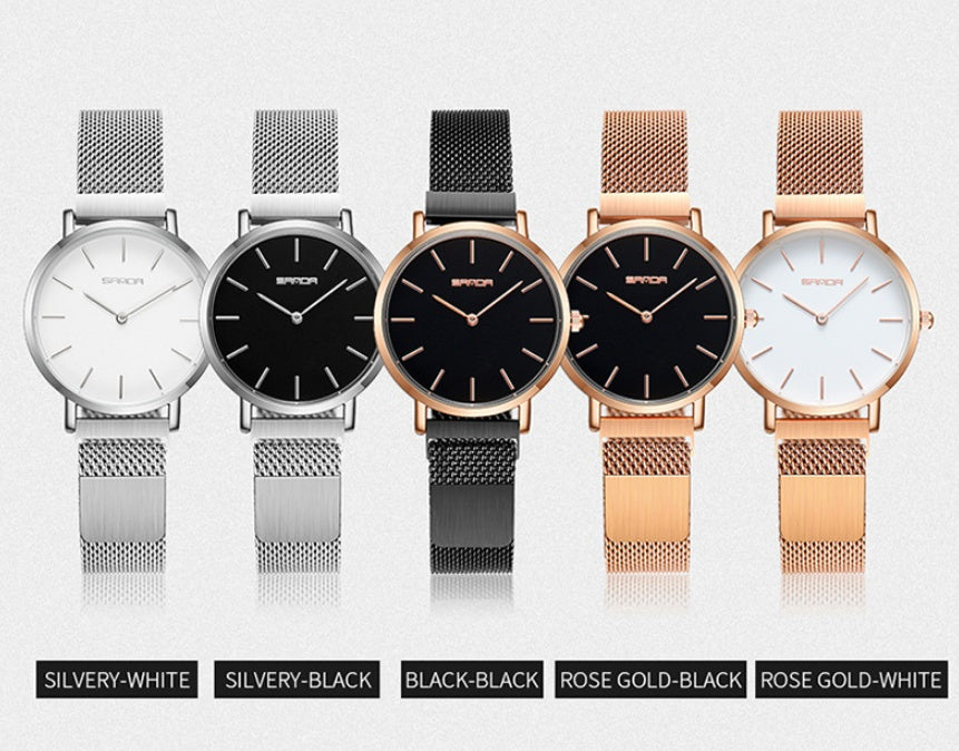 Mesh belt watch