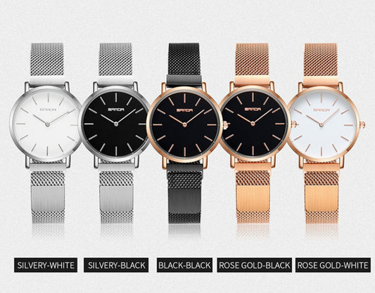 Mesh belt watch