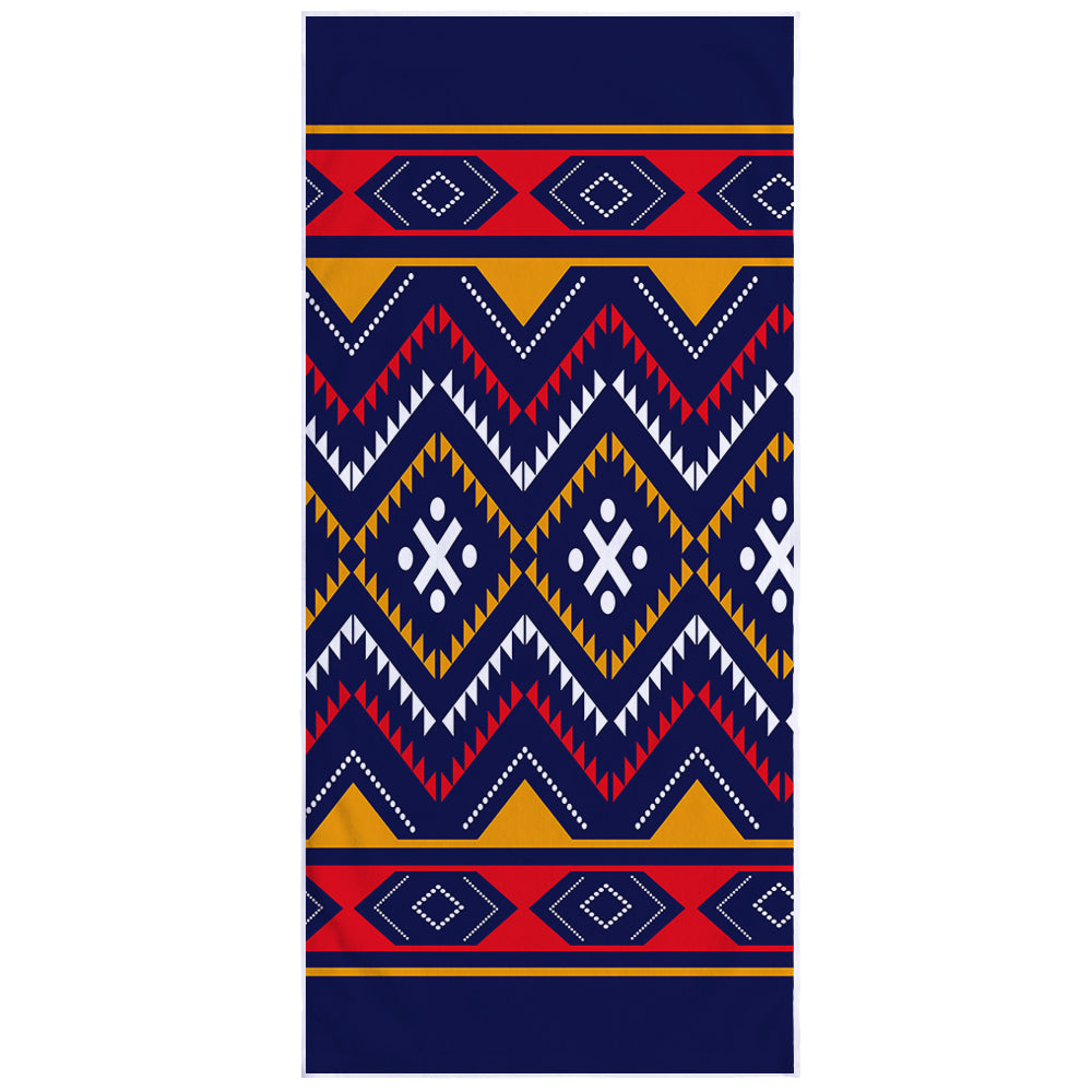 Microfiber Square Print Beach Towel