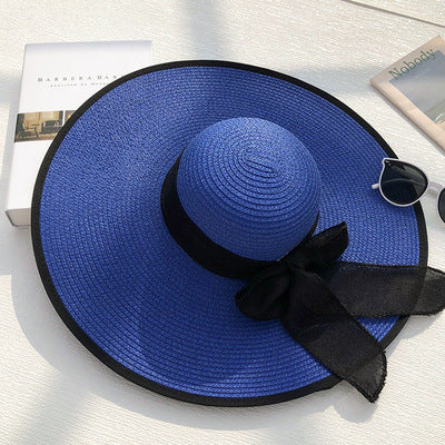 Women's Summer Beach Straw Hat With Big Brim