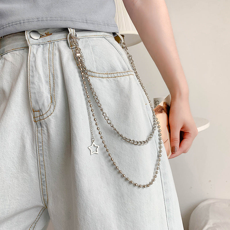 Hip hop metal jeans chain