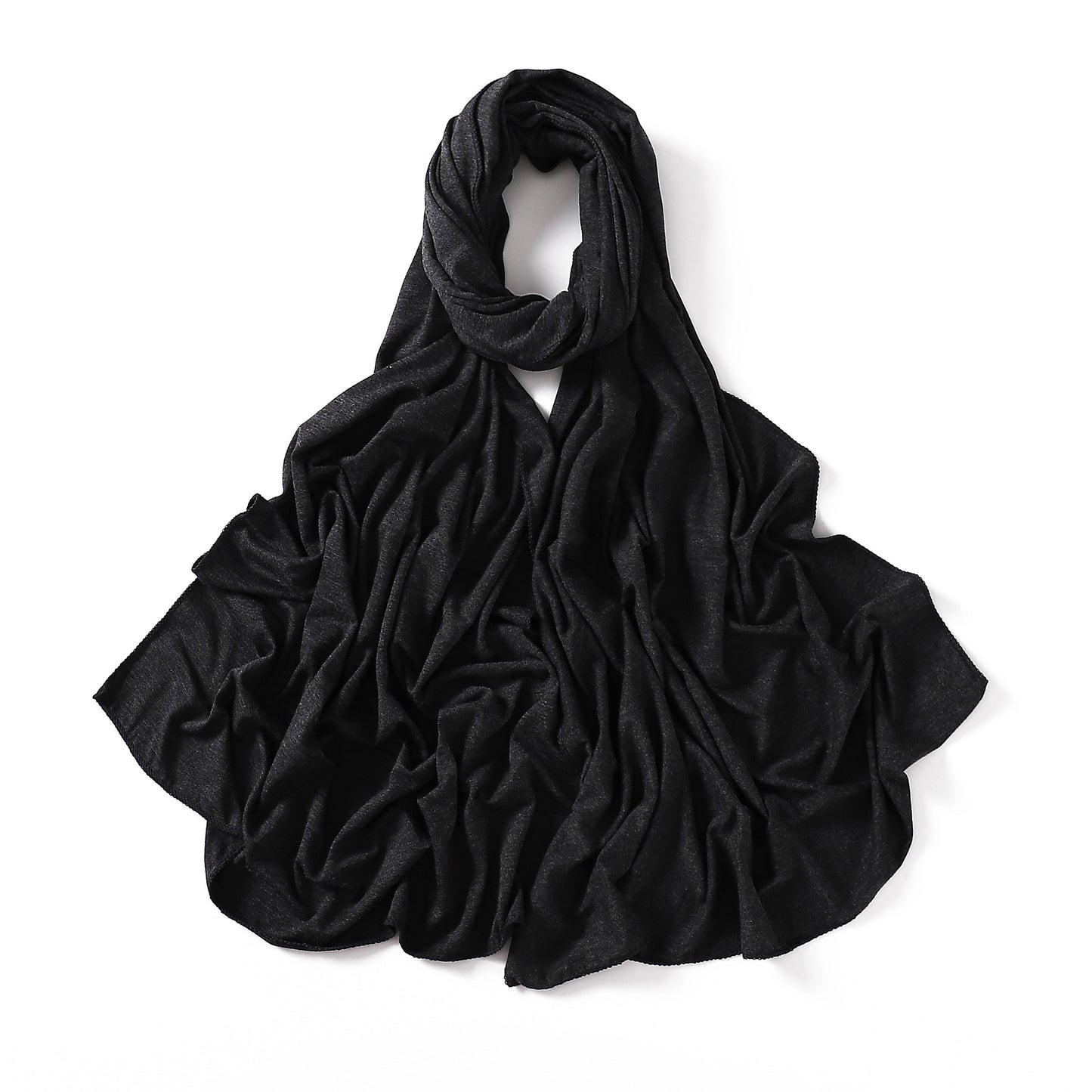 Colors Solid Color Modal Scarf Small Size Monochrome Jersey Veil Mercerized Cotton Scarf