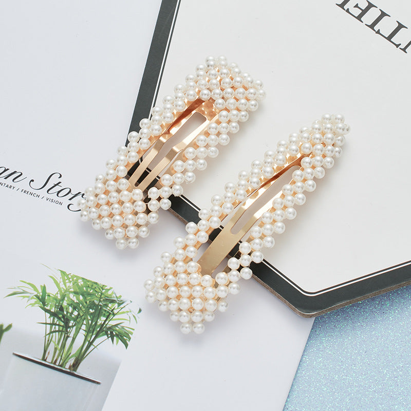 colorful pearl hairpin