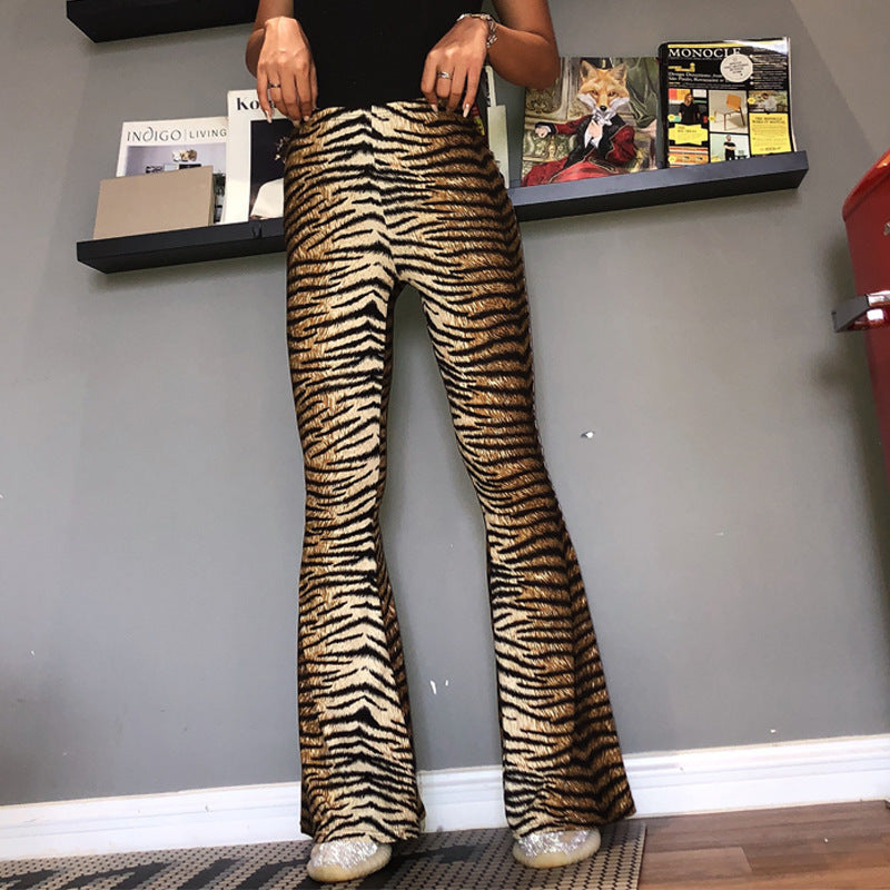 Fashion Personality Tiger Horn Women's Sweat Pants