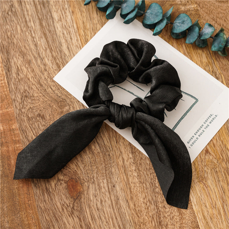 Simple fashion candy solid color rabbit ears head circle
