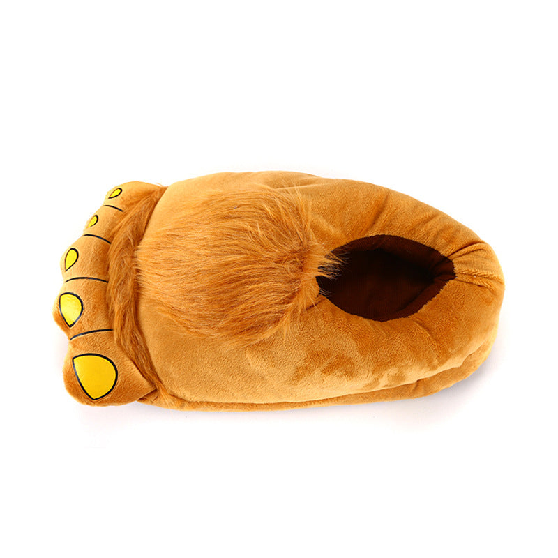 Big foot cotton slippers